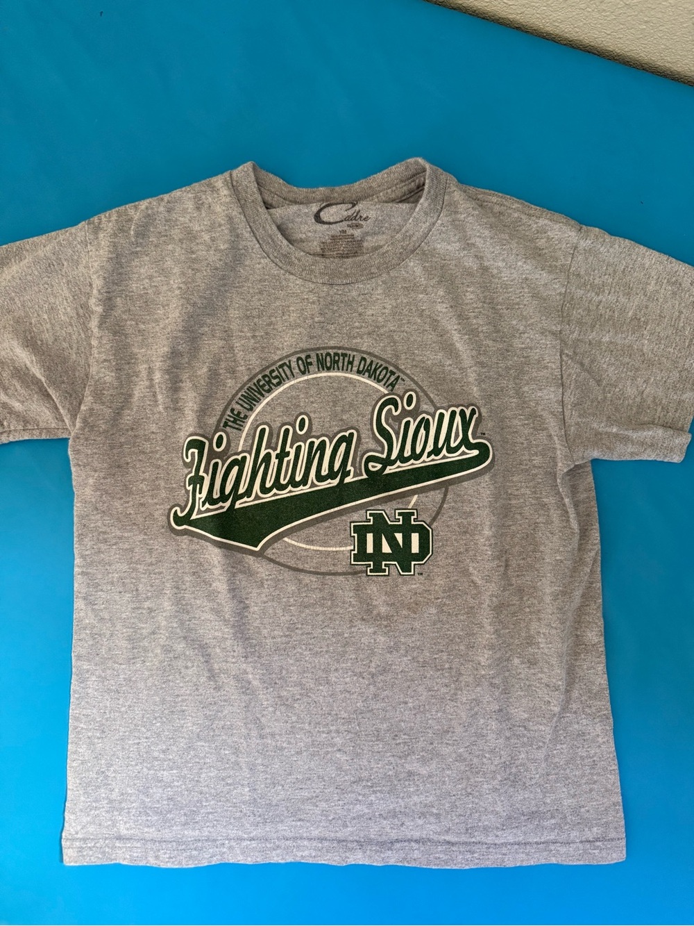 University of North Dakota Gray Fighting Sioux Logo Tee - Kids